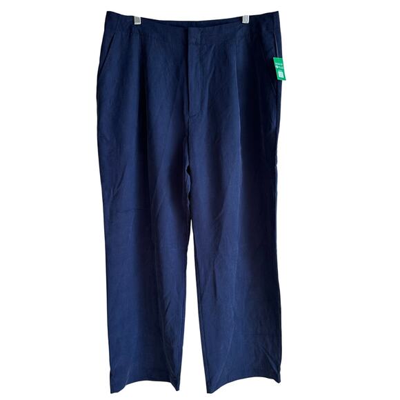 Gap High Rise Softsuit Trouser Pant Navy Blue 16 404698 - Picture 2 of 11